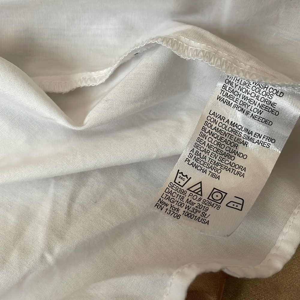 French Toast Ruffle Uniform Top - Picture 5 of 6